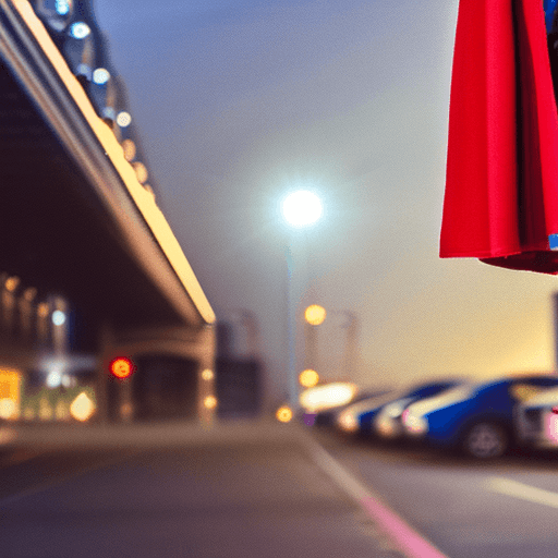 AI generated:  photo of supergirl in a supergirl costume with a red cape on her back, black hair, short hair, tan ...