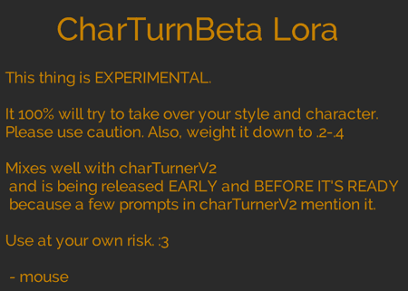 CharTurnerBeta - Lora (EXPERIMENTAL) - Image 2
