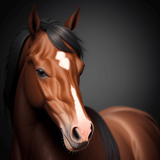 AI generated: 8k, high resolution picture of a horse with layered, loose flesh, no eyes