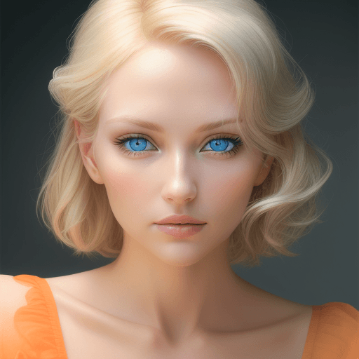 AI generated: a blonde woman with blue eyes, in the style of natural, timeless beauty, 32k uhd, blink-and-you-miss...