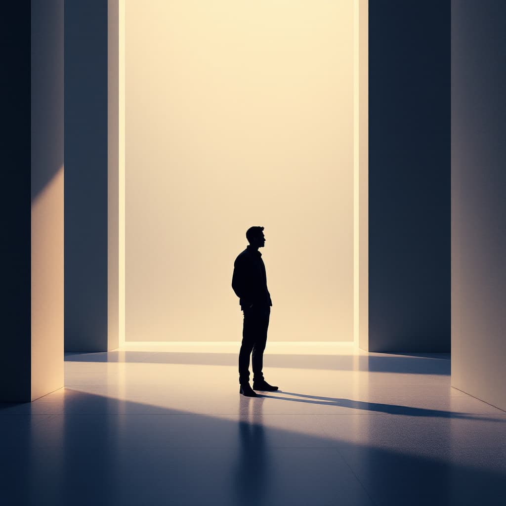AI generated: contemporary, minimalist, wide, one subject, centered, digital illustration, wide angle, head-on, lo...