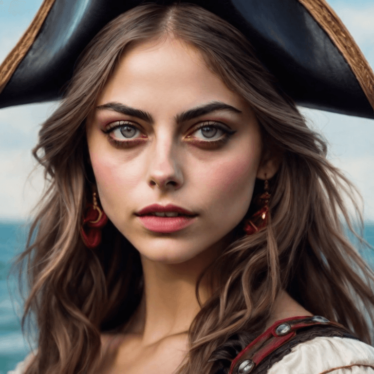 AI generated: Pirate girl