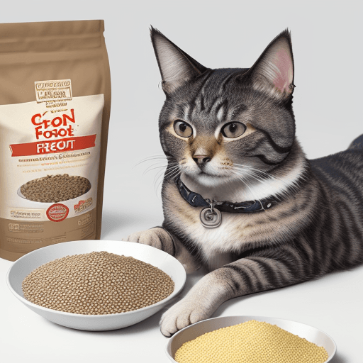 AI generated: Grain-free staple food for dogs and cats with concept picture

