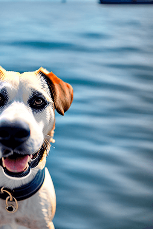 AI generated: dog navy