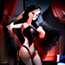AI generated: (highly detailed), (sharpening), RAW photo, low key, cinematic composition, Moulin Rouge, cabaret st...