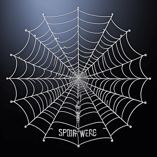 AI generated: logo spider web modern beautiful music studio recording 