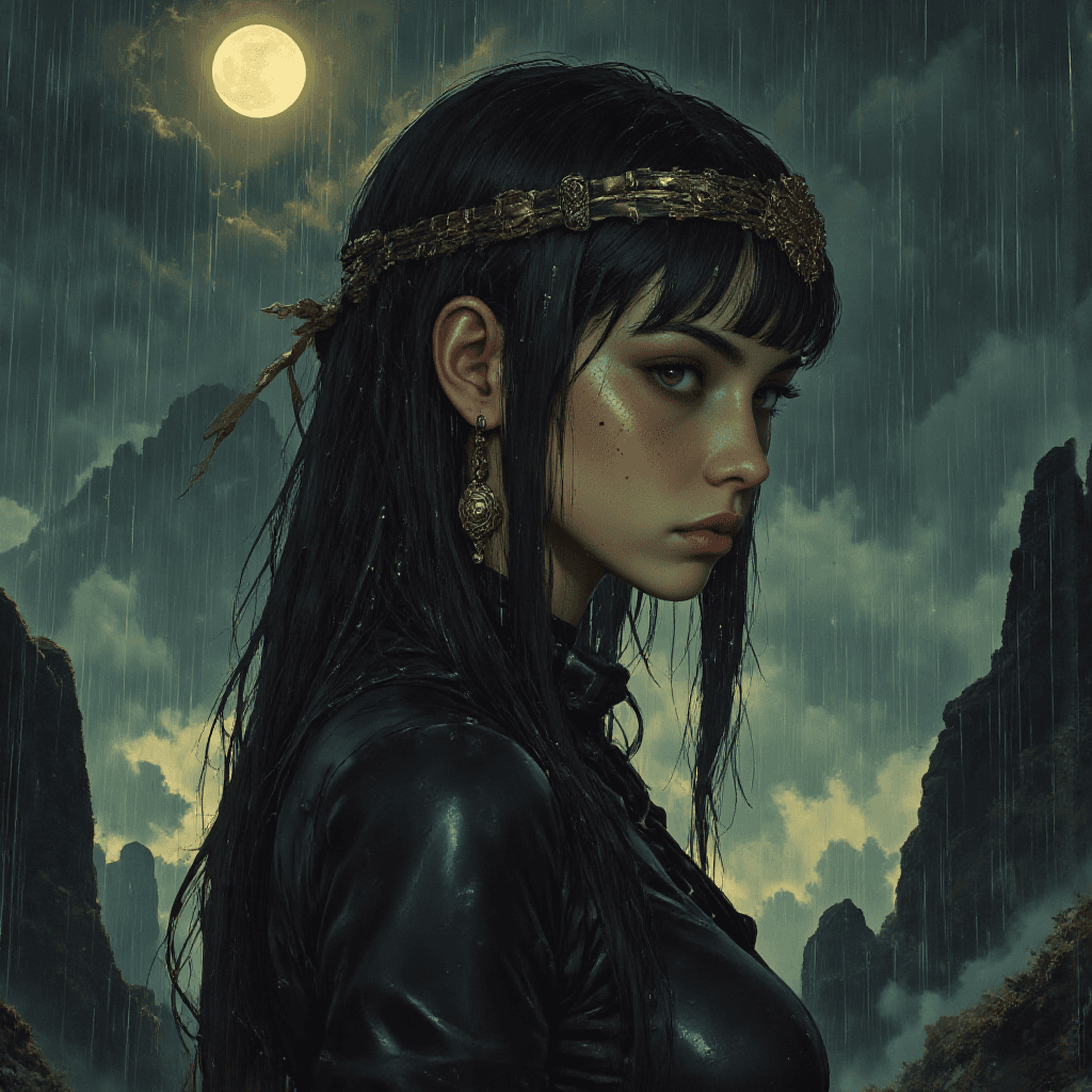 AI generated: Evade the rain Ancient beyond the grasp of even the Gods love can never die but tainted still live. ...