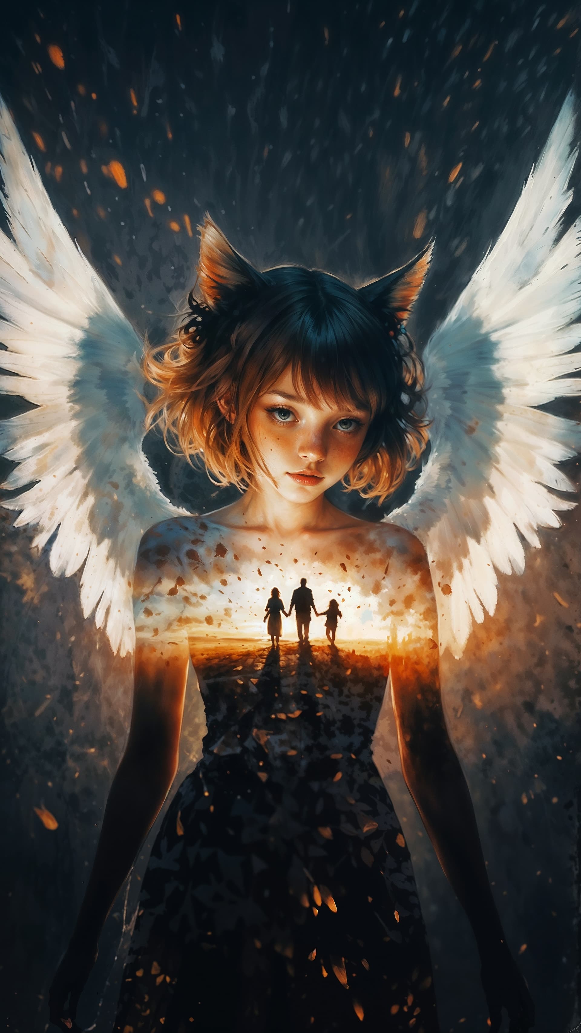 AI generated: A mesmerizing double exposure masterpiece by the talented trio of Andreas Lie, Bojan Jevtic, and Ash...