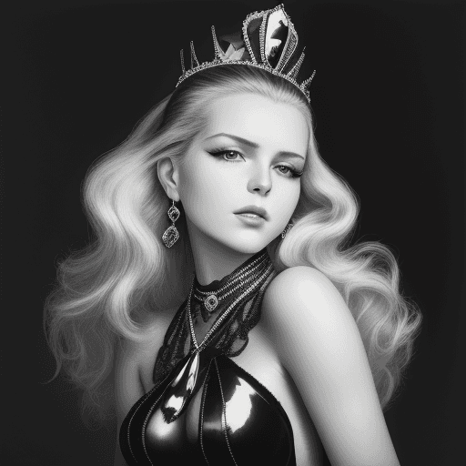 AI generated: a black and white picture  in the style of duffy sheridan, anna razumovskaya, smooth and shiny, wavy...