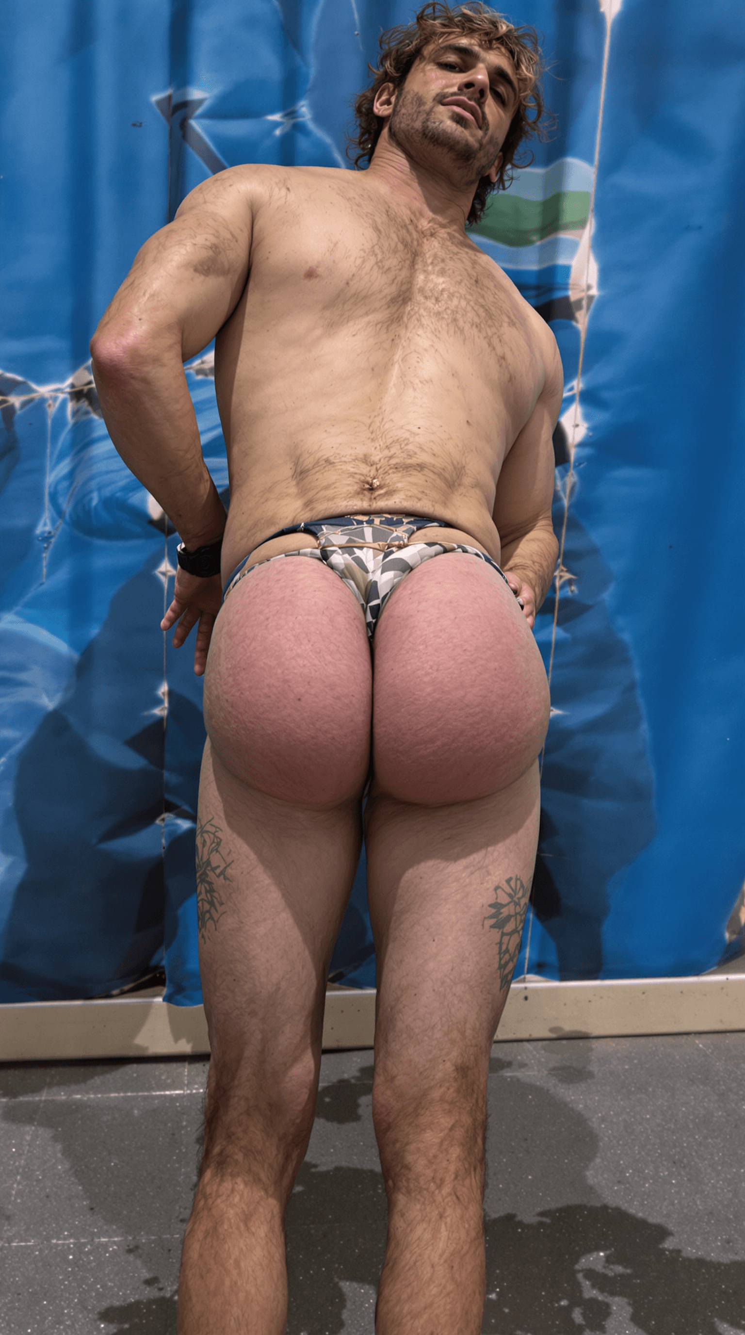 AI generated: Man with big bare ass