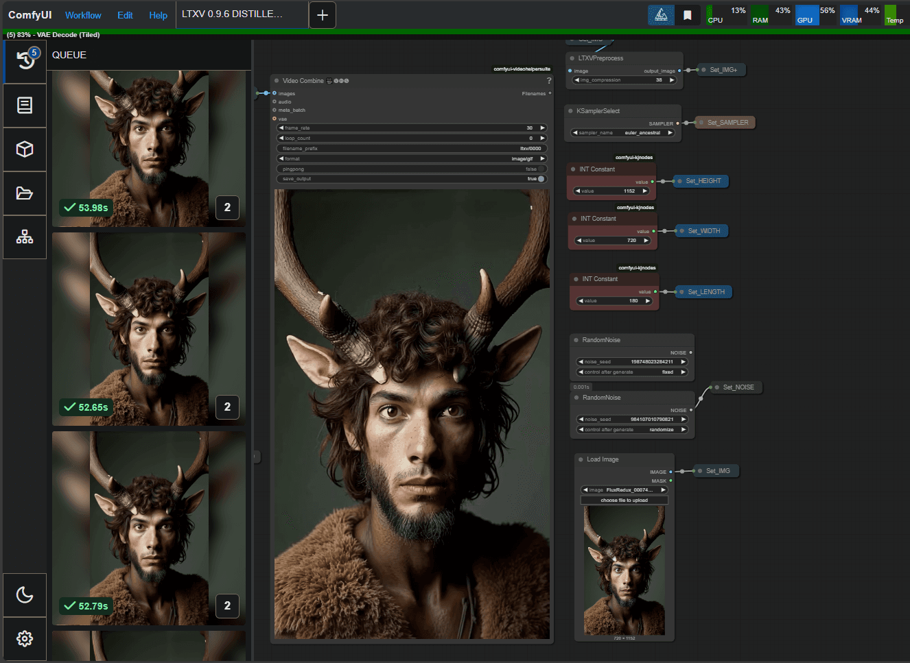 Private Modified Workflow for LTXV 0.9.6 Distilled