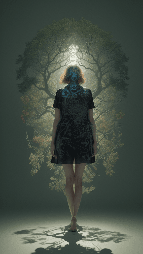 AI generated: Album cover or standalone art piece
Complex nature and shadow work
Masterful control of light diffus...