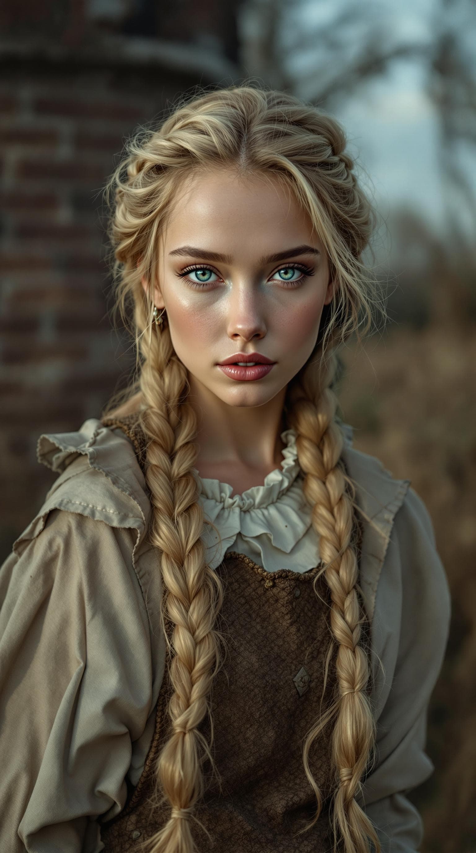 AI generated: a professional photo of a exceptionally of the most beautiful Dutch girl in the world, showing head ...