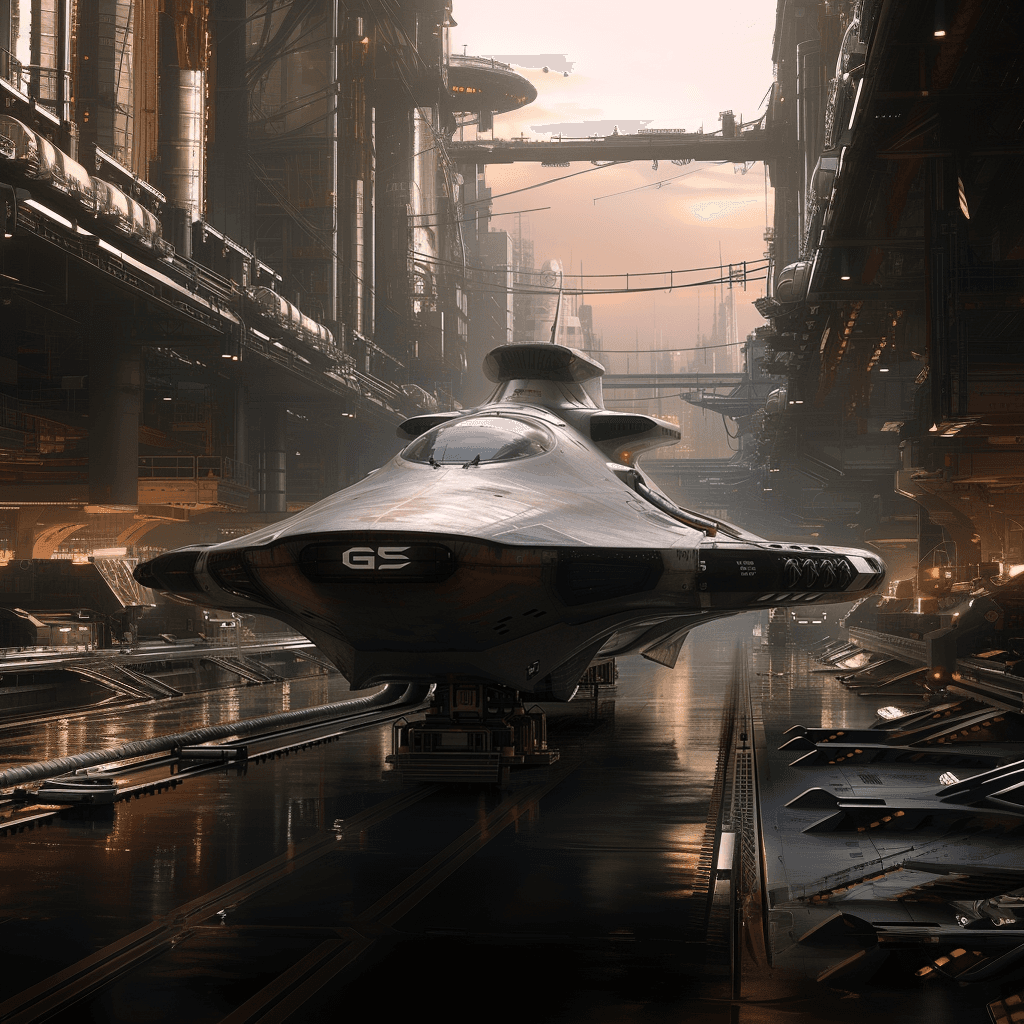 AI generated: in space, futuristic epic sci-fi, wide angle, LV-426, Sci Fi , a huge battered and chipped spaceship...