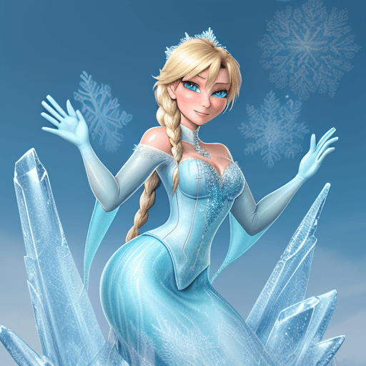 AI generated: High resloution, Elsa