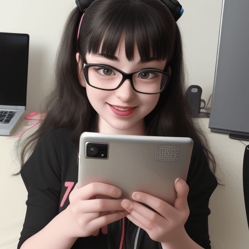 AI generated: Sabrina is tech geek excited about gadgets. She likes to use AR. She is 24 years old.