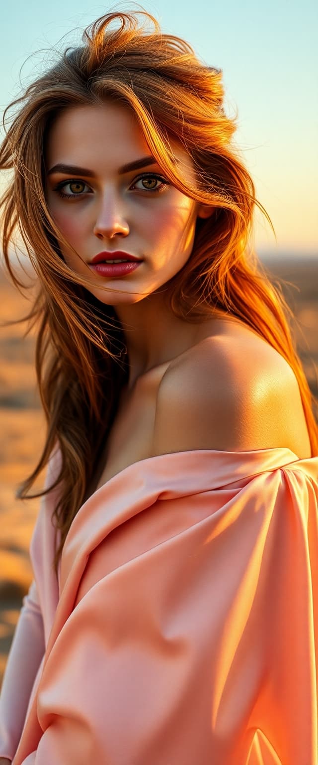 AI generated: "High resolution full-body vertical portrait photograph. Lithe supermodel, early 20s, fair skin, win...