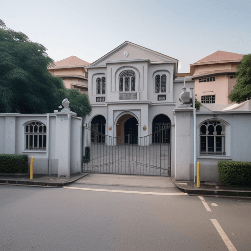 AI generated: Outside a Private school in lagos, hyper-realistic, 8k image
