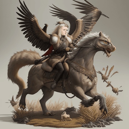 AI generated: "Embark on a creative odyssey as you reimagine the ancient clash between two legendary creatures: a ...