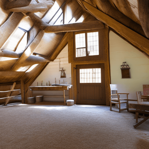 AI generated: hayloft inside a farm

