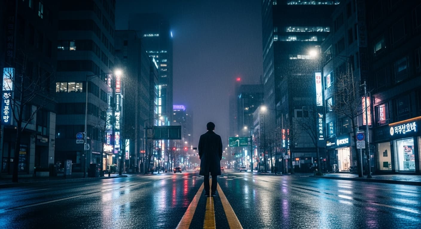AI generated: seul dans la nuit