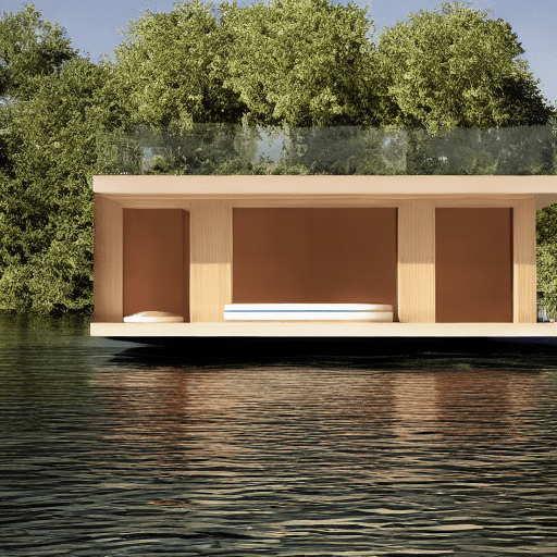 AI generated: floating house in style frank ghary