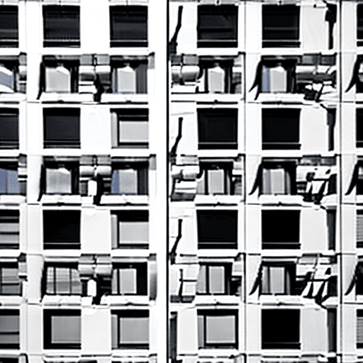 AI generated: photography, minimalist small building facade design, Canon EOS 5D Mark IV, depth of field that high...