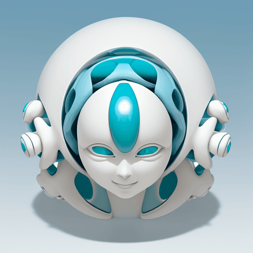 AI generated: **External Design**

- Head: Harmonious design with semi-spherical sky blue dome and white base
- Fa...
