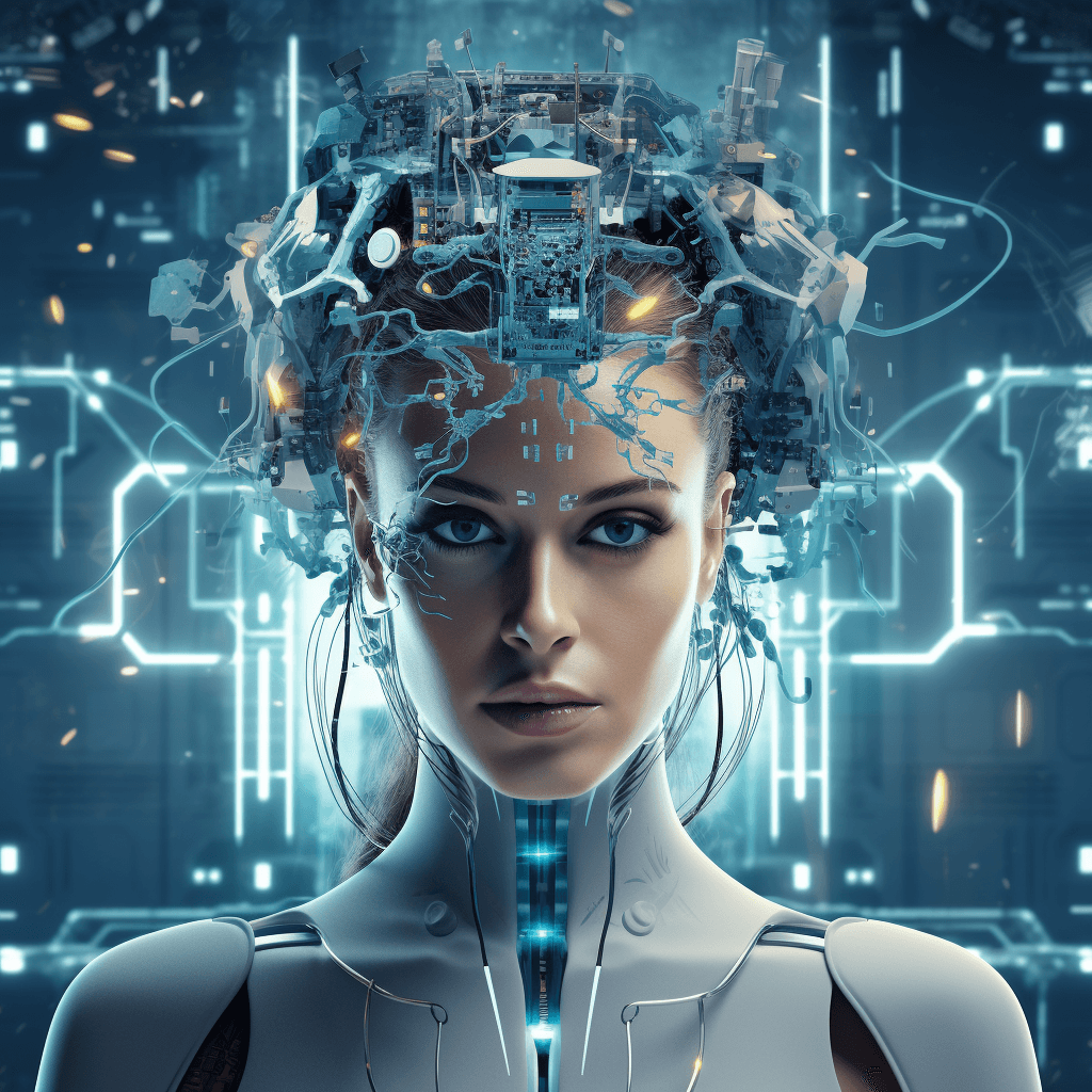 AI generated: create a coputer AI tech thumbnail AI realetd picture ar-16:9