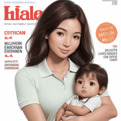 AI generated: Magazine cover photo of an educational assistant, a 25-year-old woman with Latin American features a...