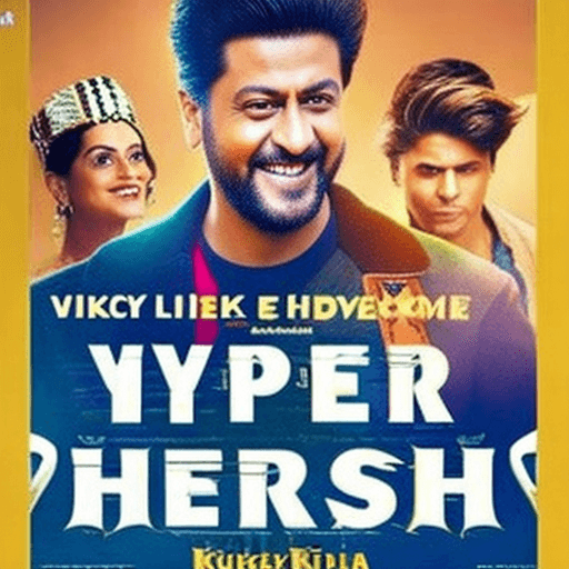 AI generated: Hyper realistic A movie poster , movie name is Dunki, starring Taapsee Pannu, Shah Rukh Khan, Vicky ...