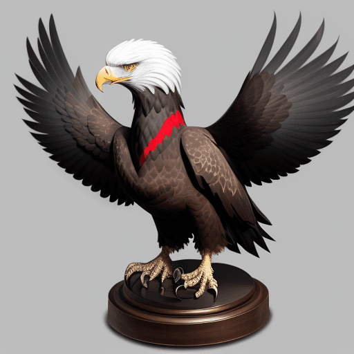 AI generated: Albania 2 head eagle, futuristic, legendary
