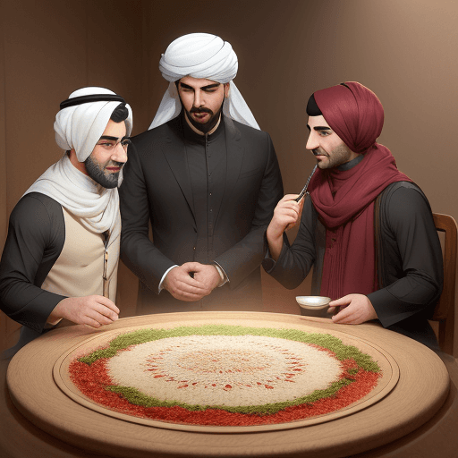 AI generated: مرد چاق با مدل موی شیطانی در رحال رانندگی با ماشین 206 قرمز آلبالویی