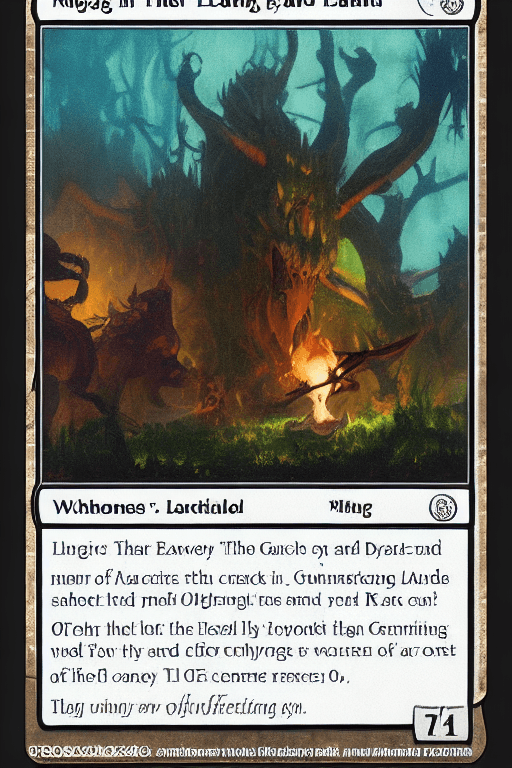 AI generated: magic the gathering card, land,