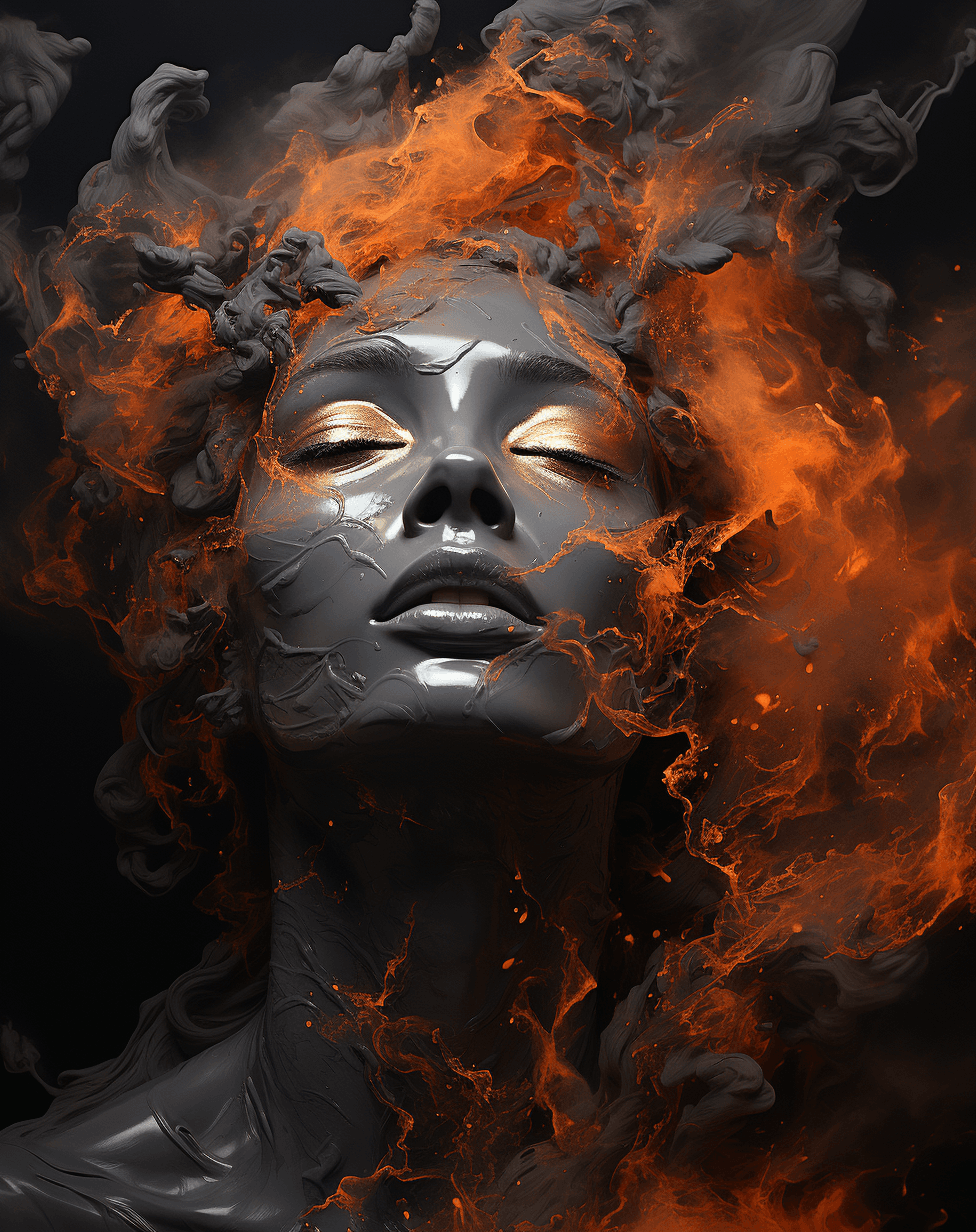 AI generated: the nebula surrounded by stars which seem to glow, in the style of surrealistic dream-like imagery, ...