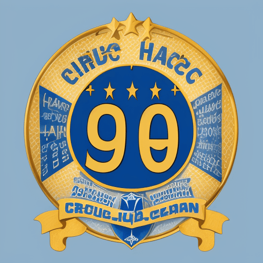 AI generated: Create a celebratory logo for the 60th anniversary of the Handball Club of Crépy-en-Valois (HBCC). T...