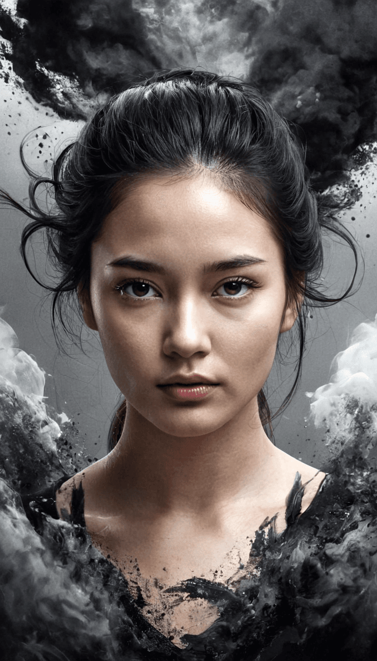 AI generated: best quality, 4k, highres, masterpiece, ultra-detailed, realistic, highly detailed portrait of asian...