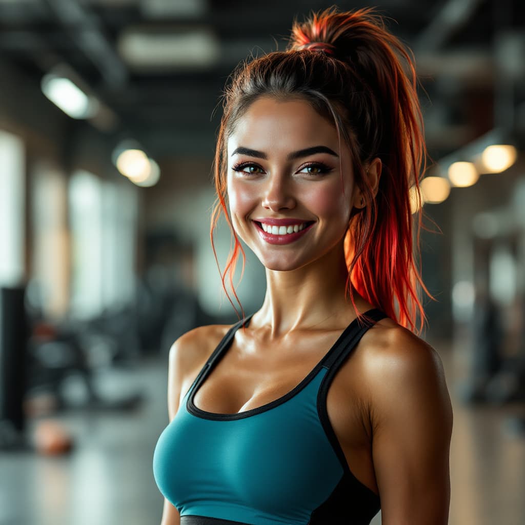 AI generated: Visual Theme: Hyper-realistic full-body shot
Subject: 20-year-old brunette woman exuding confidence
...