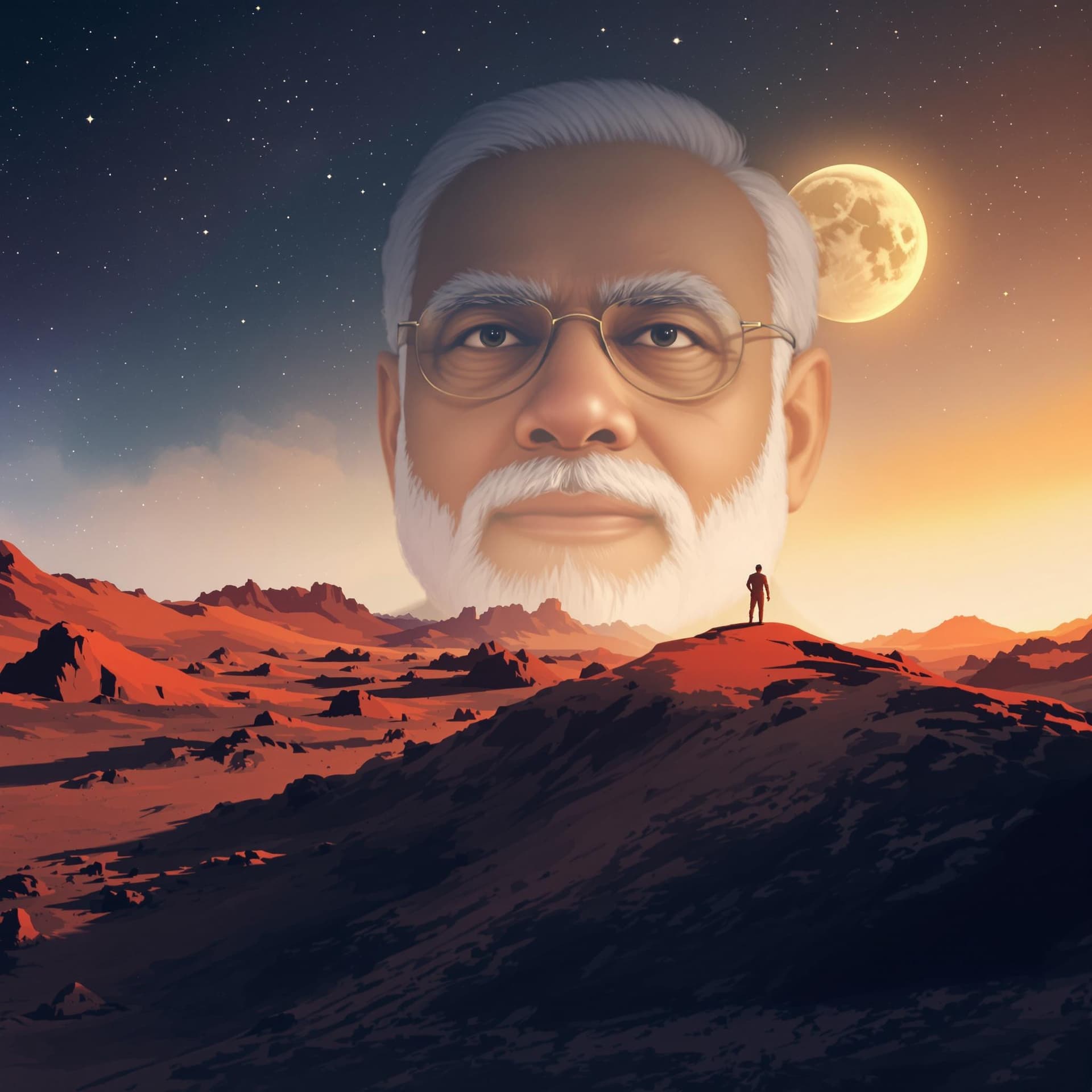 AI generated: Modi in Mars to make India proud