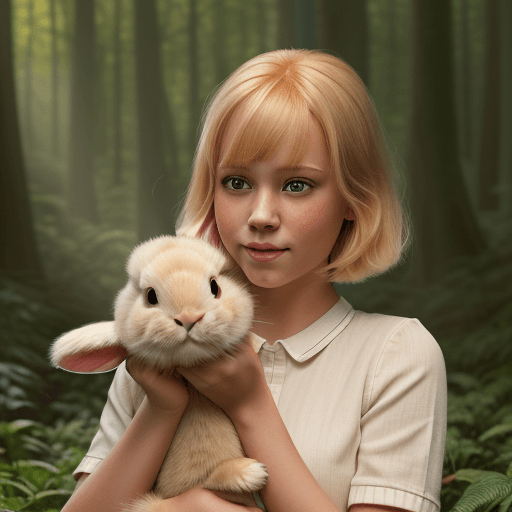 AI generated: High definition, ultra realistic, 4k, high-detailed 3d disney poster of a girl with long bob without...