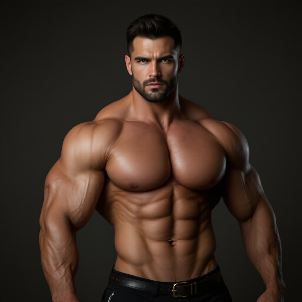 AI generated: muscular man with giant penis