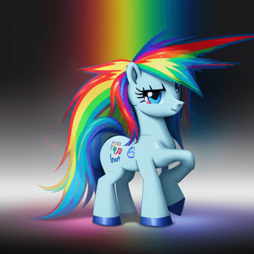 DreamShaper prompt: rainbow dash