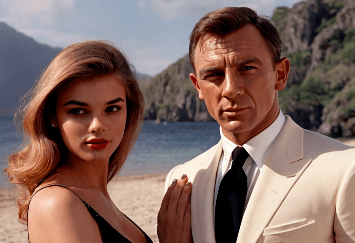 AI generated: lady in the style of James Bond movie