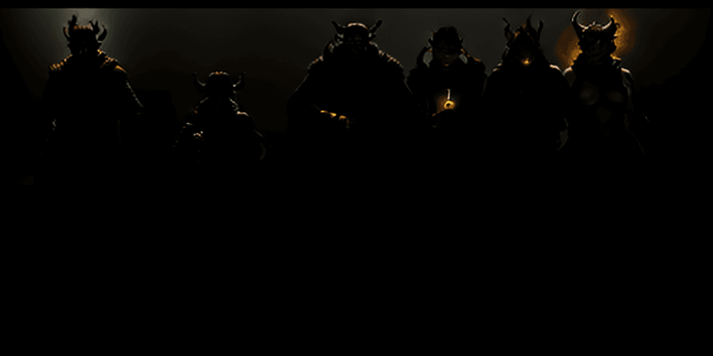 AI generated: Please create a portrait of a party of 5 adventurers for dungeons and dragons including only one mal...