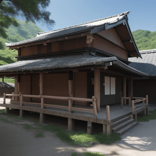 AI generated: Hinata Hyuuga inside Konoha village