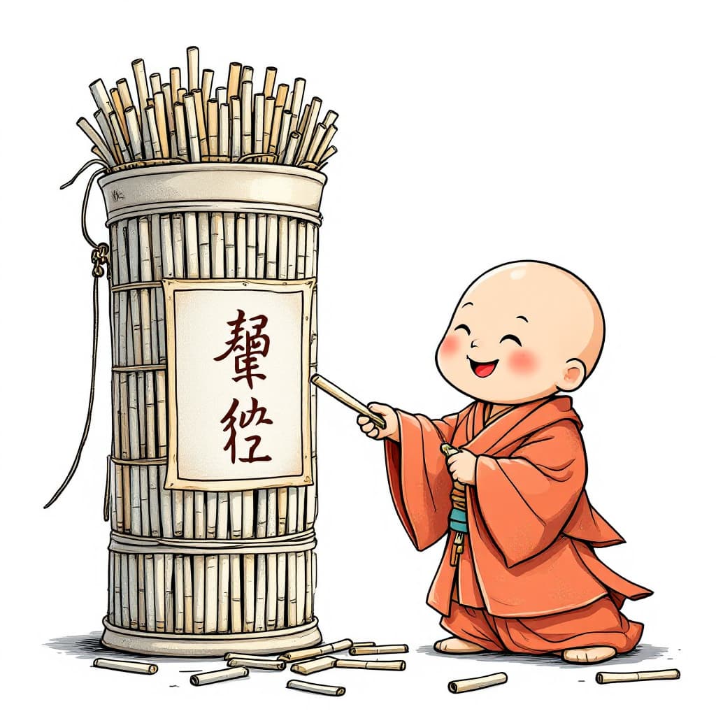 AI generated: Chinese Taoist priests provide believers with tools for divination. There are about 100 spiritual lo...