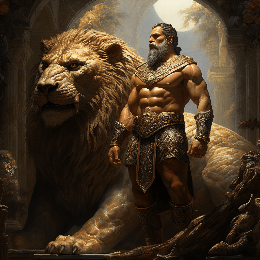 AI generated: The Epic of Gilgamesh --no ugly, deformed, noisy, blurry, distorted, out of focus, extra fingers, ba...