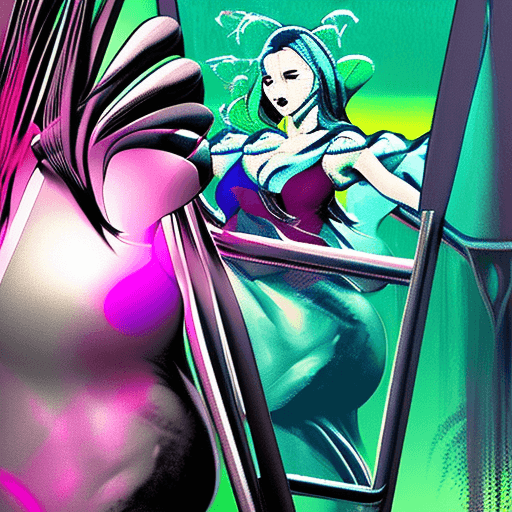 AI generated: Zen character wallpaper, in the style of artgerm, vibrant neo - traditional, aggressive digital illu...