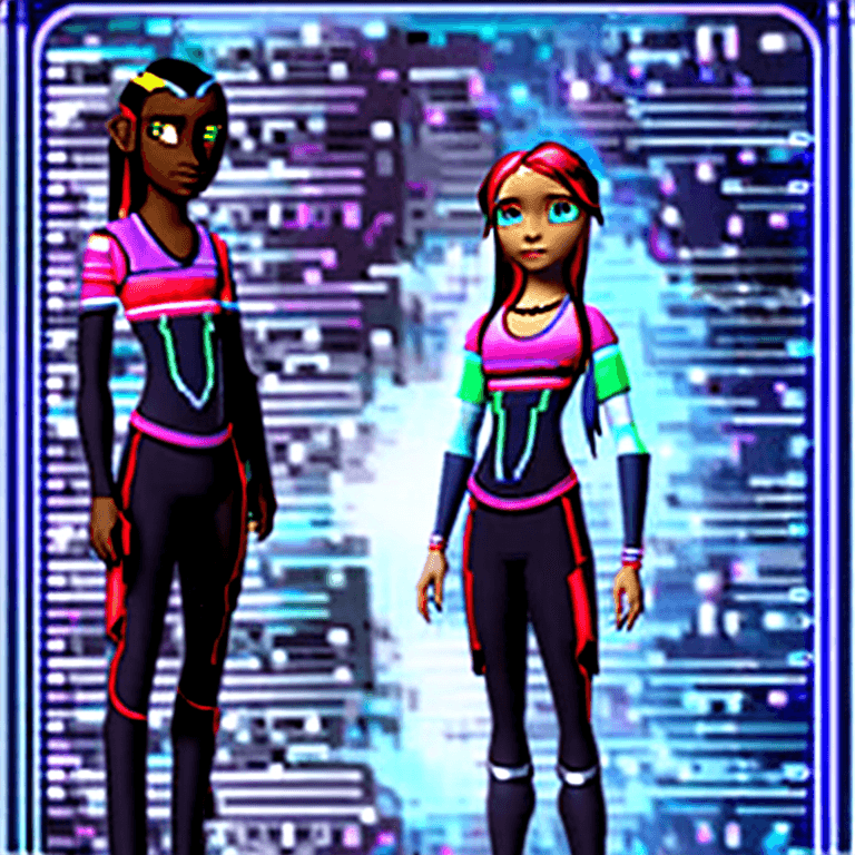 AI generated: AmpedTech stands tall and confident at the center of the avatar, wearing a sleek and futuristic tech...