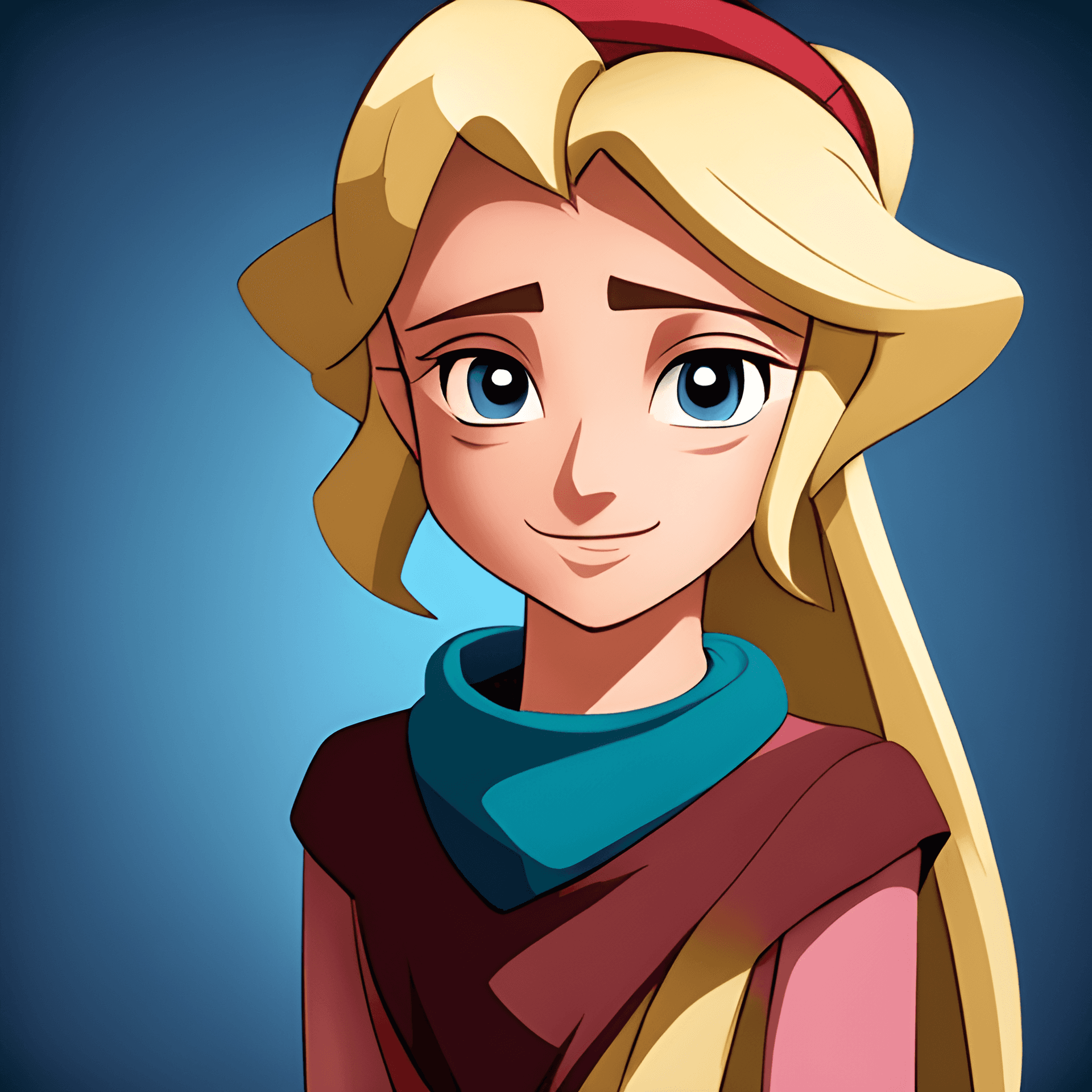 AI generated: (masterpiece:1.4), (best qualit:1.4), (high resolution:1.4), bodice, long sleeves, princess eilonwy,...